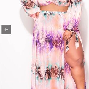 Elegant Purple Maxi Dress